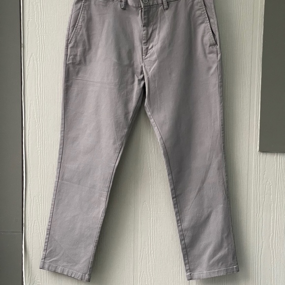 Old Navy Men's Ultimate Slim Dress Pants Size 36x30 Gray - Picture 2 of 7